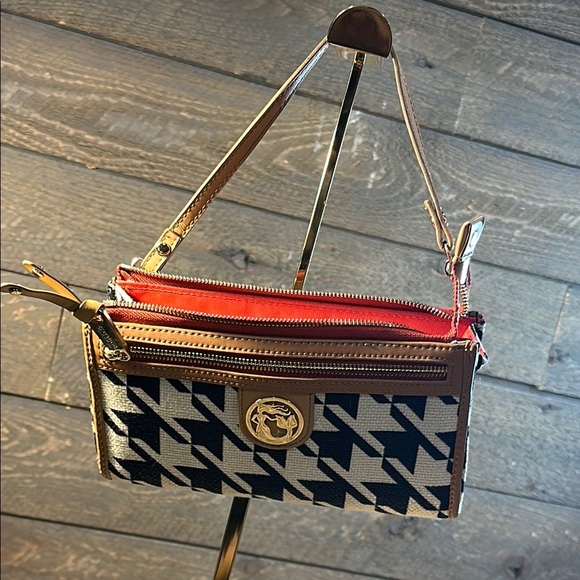 Spartina Daufuskie Island Houndstooth Wristlet GUC Wonderful Condition - Picture 15 of 16